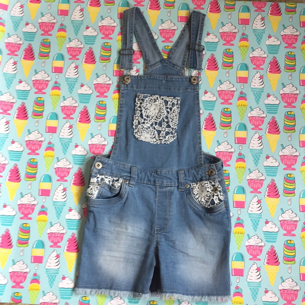 Washed blue romper